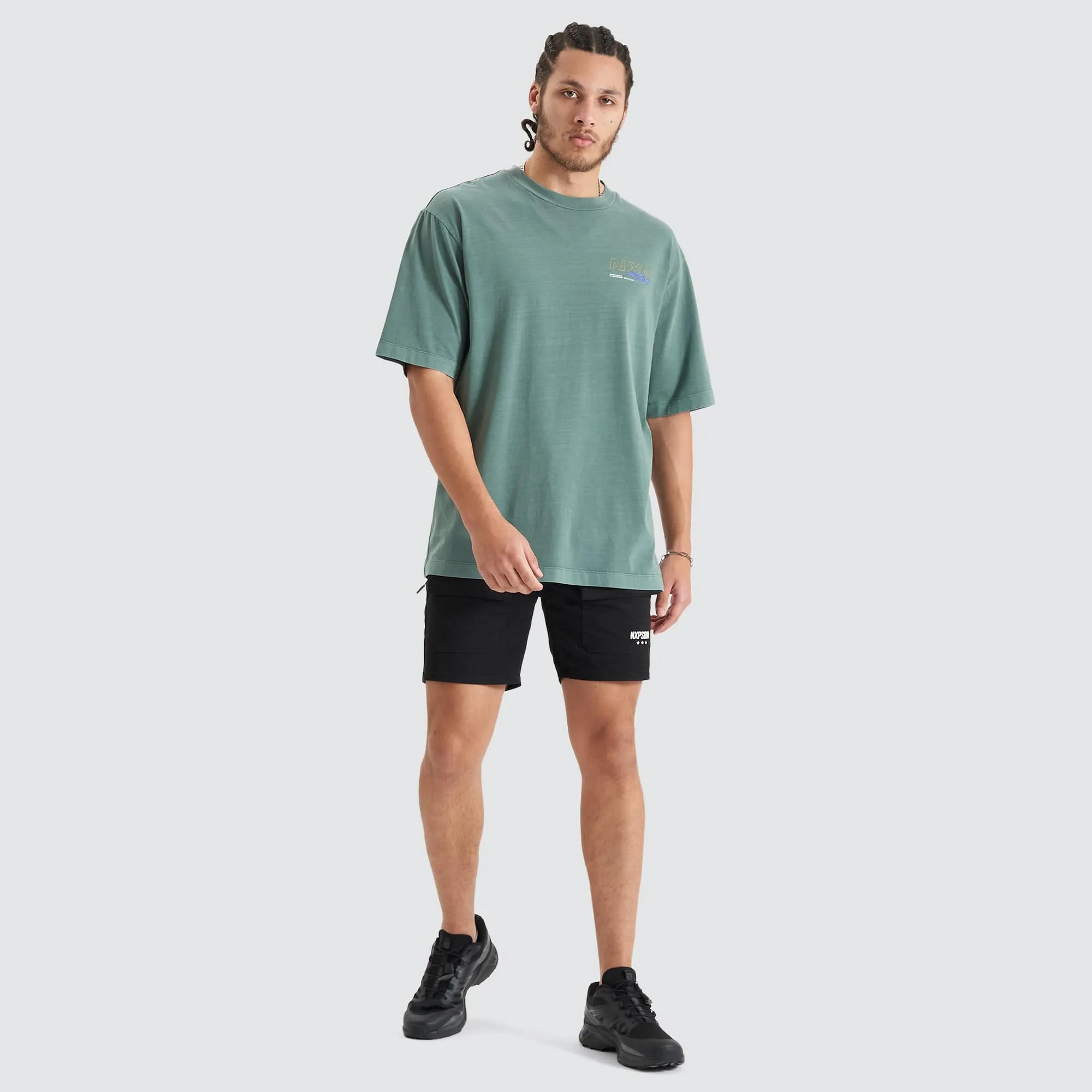 Sandboard Heavy Oversized Tee Pigment Silver Pine