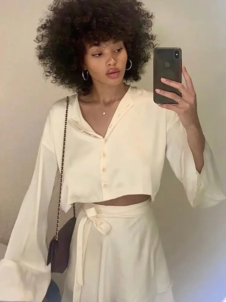 Satin Two Piece Set
