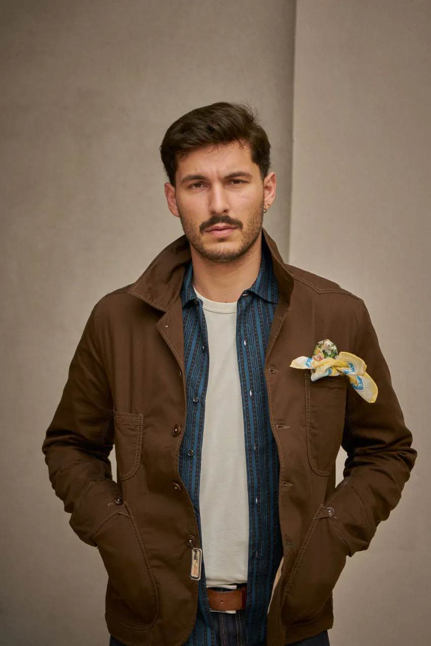 Scarti Lab Jacket 706-SG514 Twill Brown