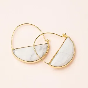 Scout Curated Wears Stone Prism Hoop Earring - Howlite