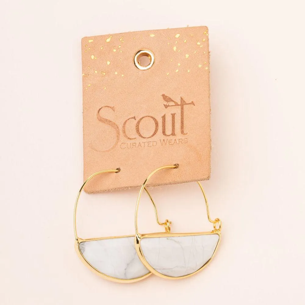 Scout Curated Wears Stone Prism Hoop Earring - Sunstone