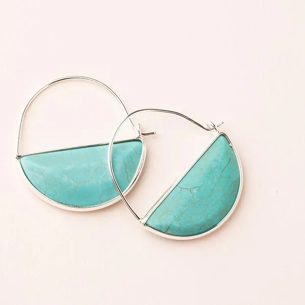 Scout Curated Wears Stone Prism Hoop Earring - Turquoise