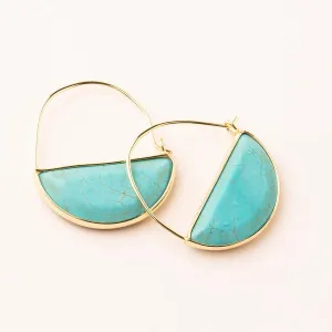 Scout Curated Wears Stone Prism Hoop Earring - Turquoise