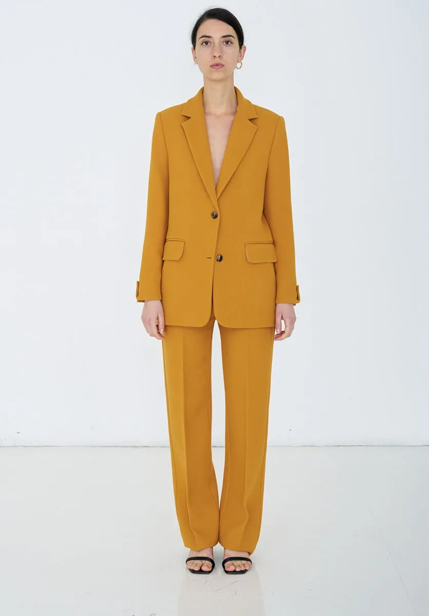 Senape single-breasted blazer