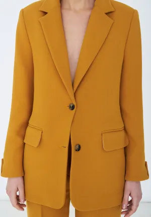 Senape single-breasted blazer