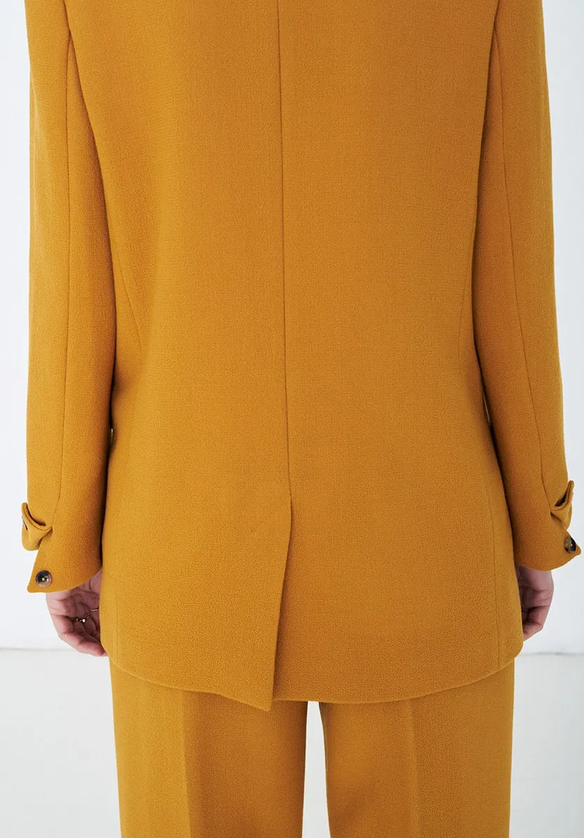 Senape single-breasted blazer