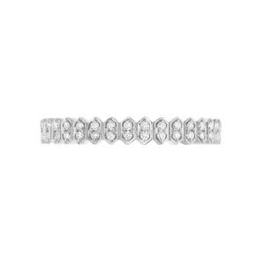 Sethi Couture 18K White Gold Abacus Mini White Diamond Eternity Band - Size 7