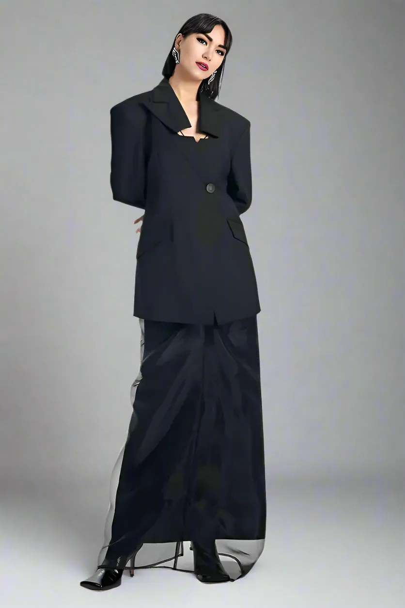 Shadowline Single-Button Blazer