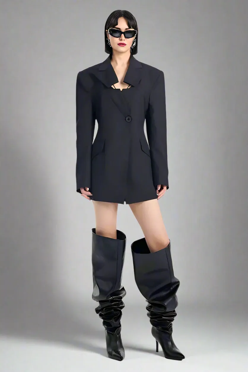 Shadowline Single-Button Blazer