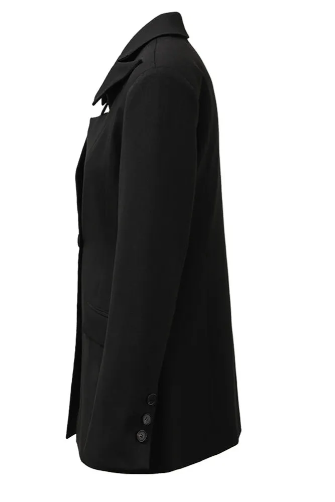 Shadowline Single-Button Blazer