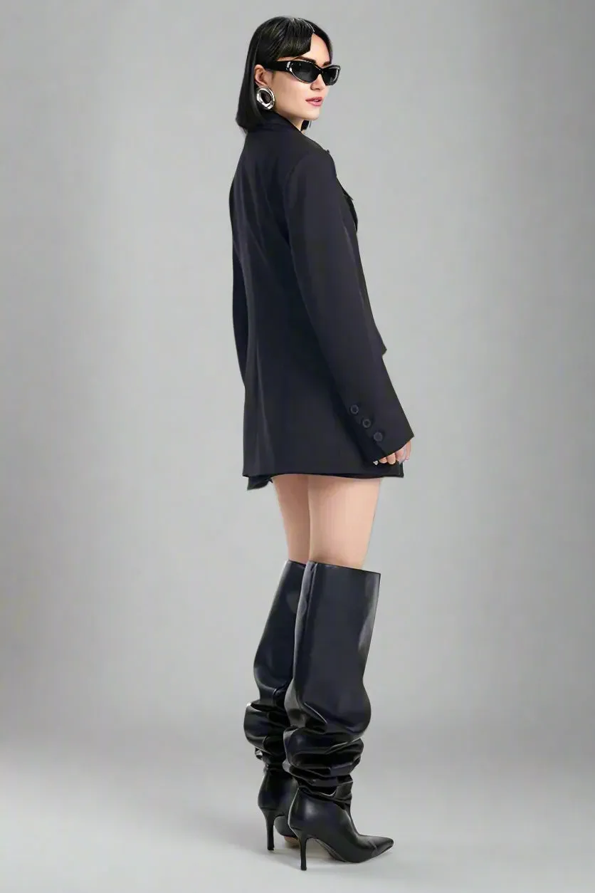 Shadowline Single-Button Blazer