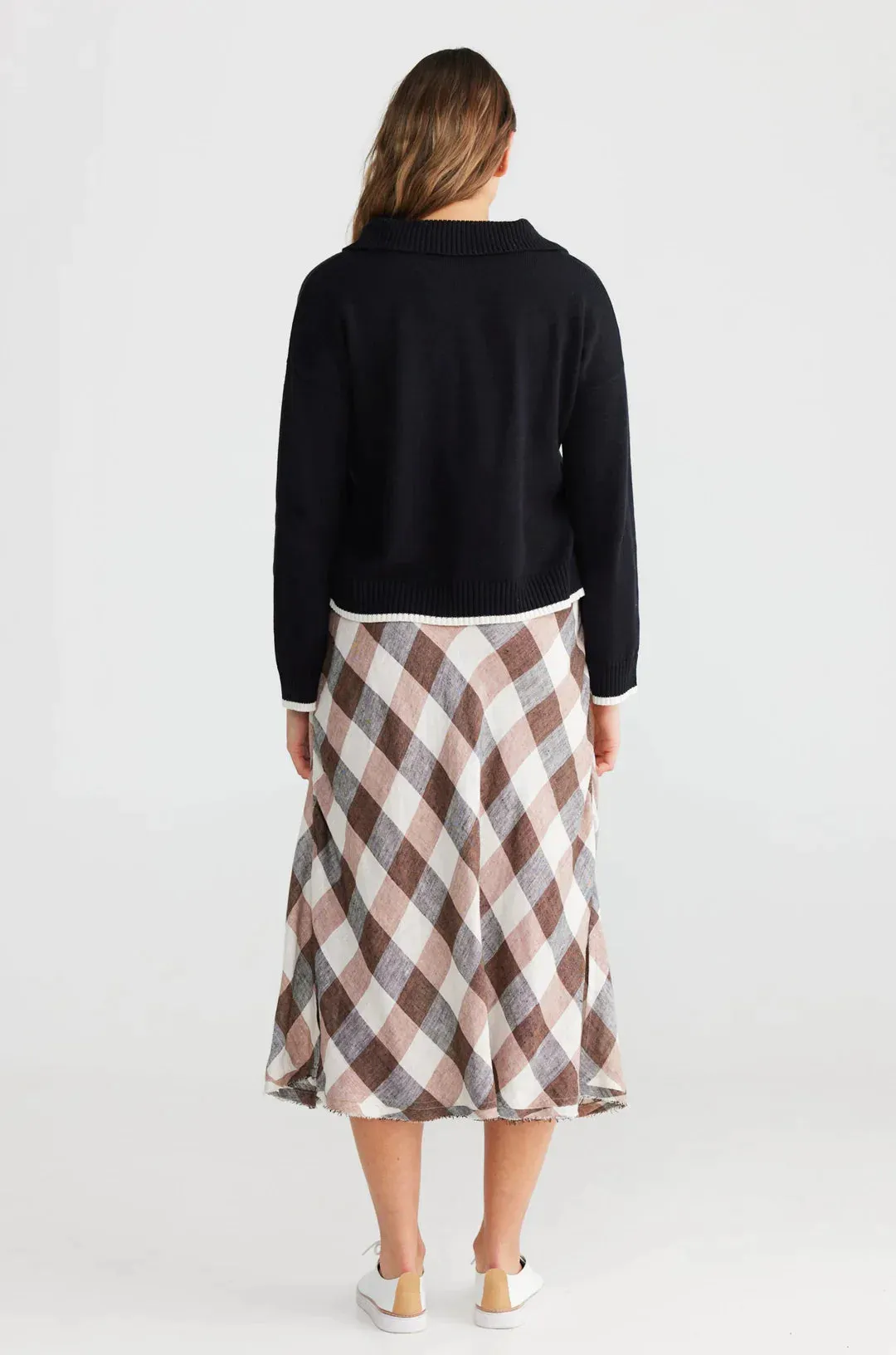 Sicily Skirt in Luciana Check