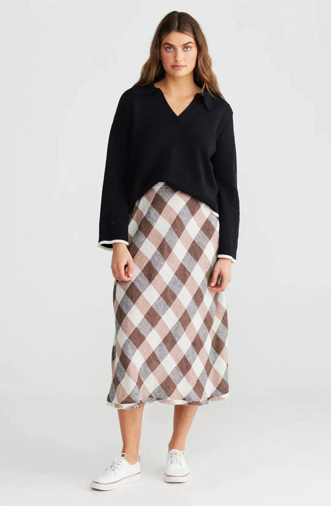Sicily Skirt in Luciana Check