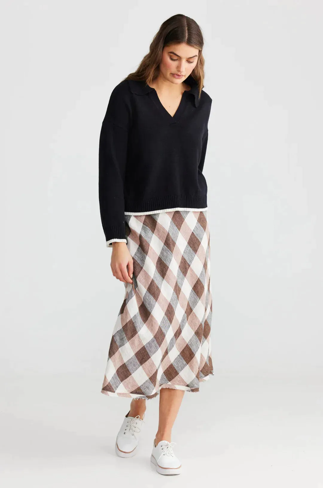 Sicily Skirt in Luciana Check