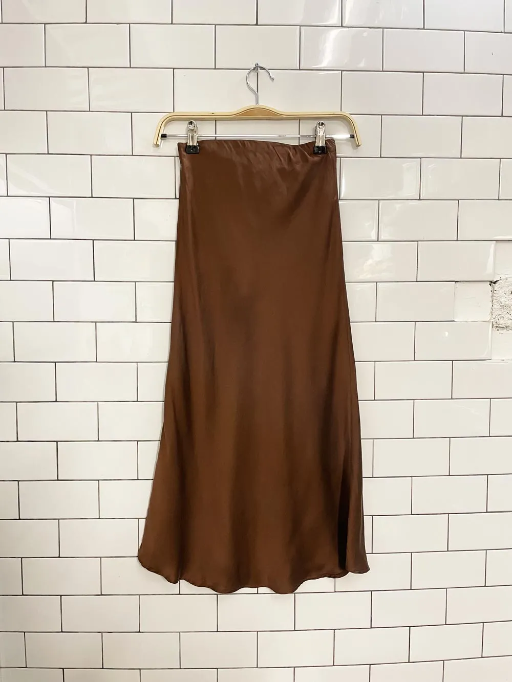 silk laundry bias cut silk midi skirt
