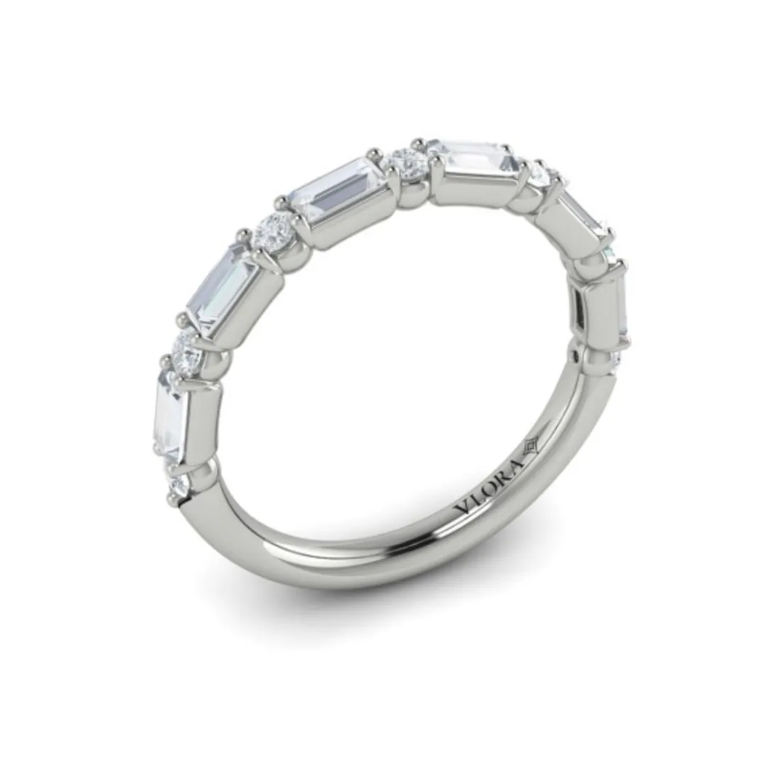 Sincerely, Springer's by Vlora 18k White Gold Diamond Wedding Band - 0.81ctw