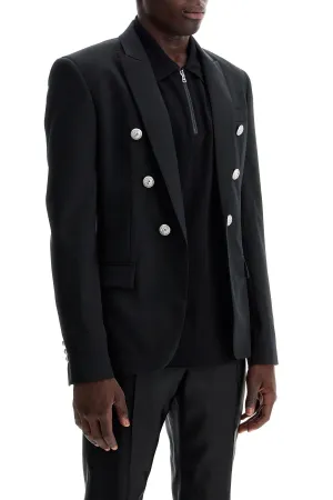 six-button wool jacket