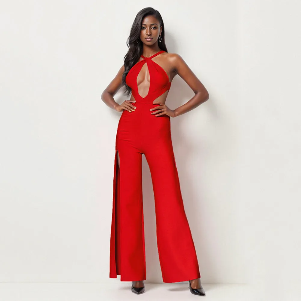 Sleeveless Cut Out Bandage Jumpsuit PZC2630