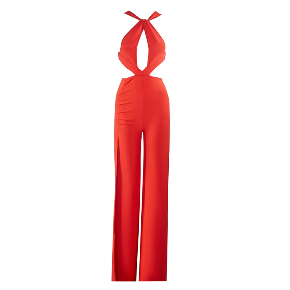Sleeveless Cut Out Bandage Jumpsuit PZC2630