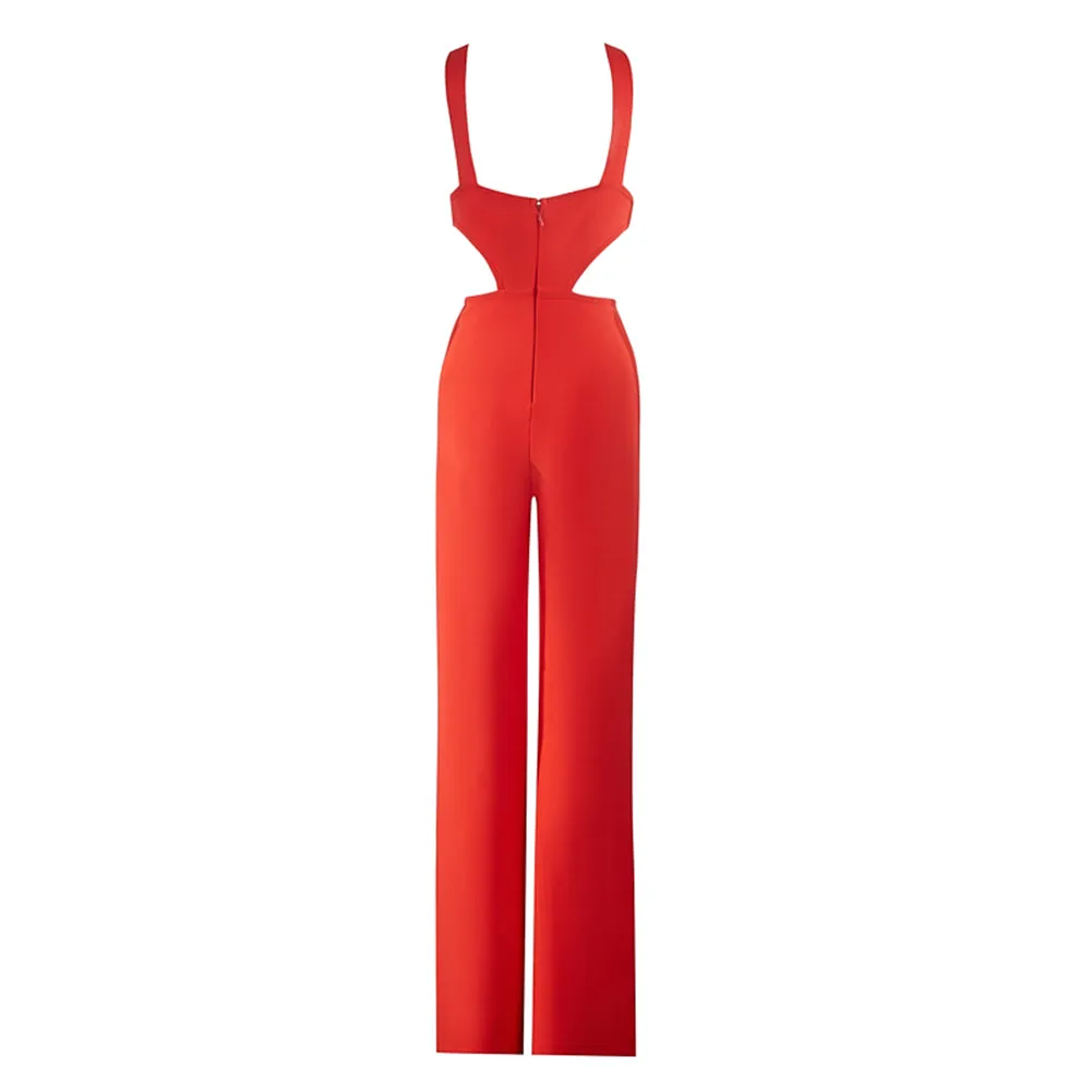 Sleeveless Cut Out Bandage Jumpsuit PZC2630