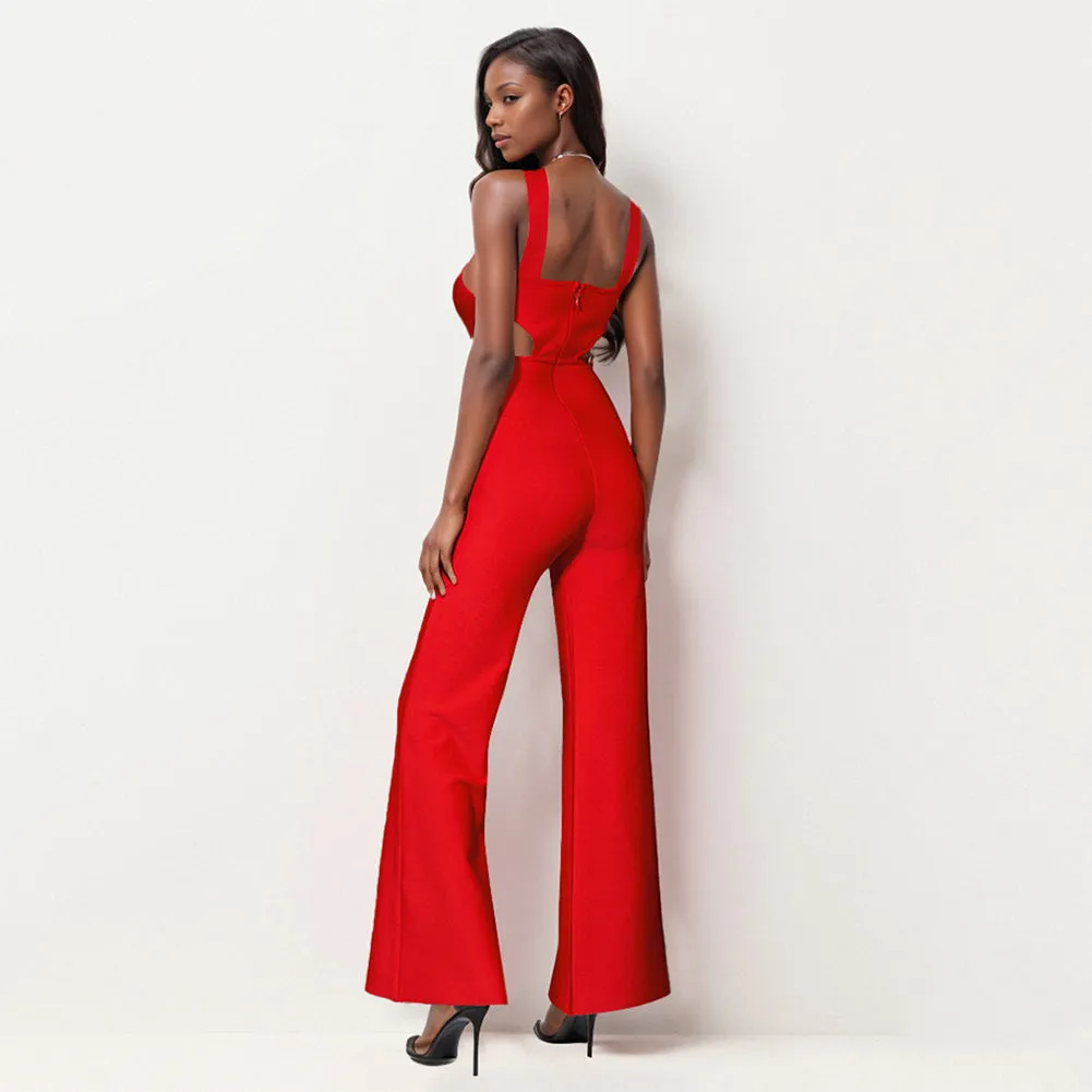 Sleeveless Cut Out Bandage Jumpsuit PZC2630
