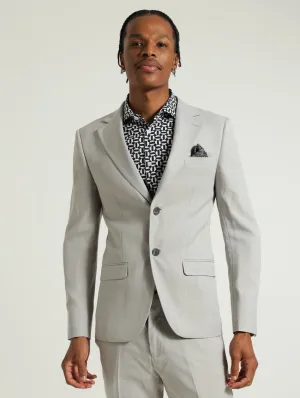 Slim Essential Suit Jacket - Grey