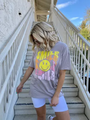 Smile Oversized Graphic Tee