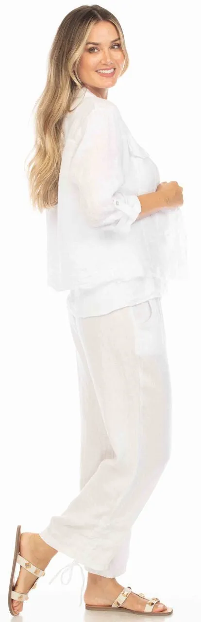Solid Button Front Cardigan Jacket