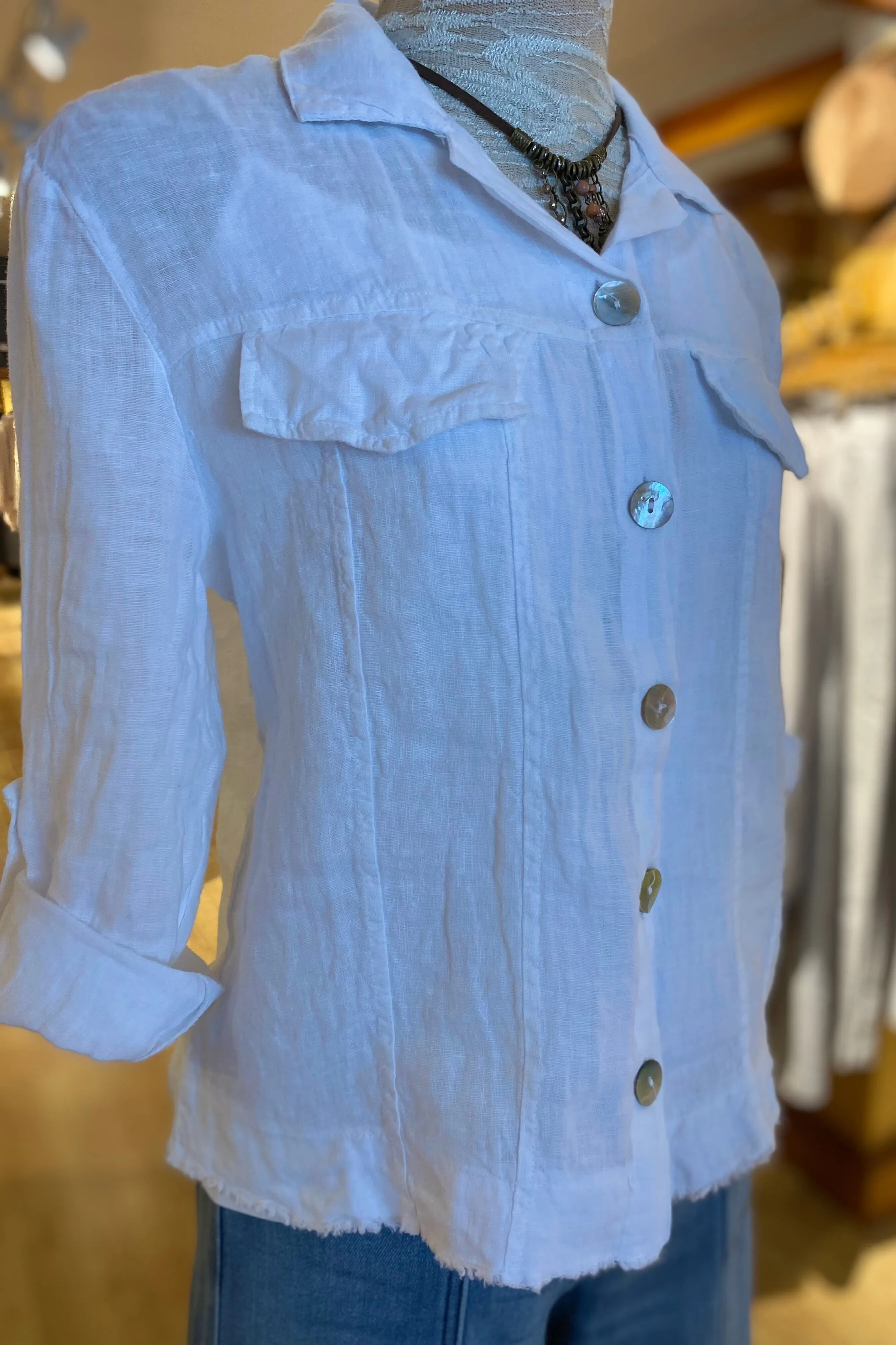Solid Button Front Cardigan Jacket