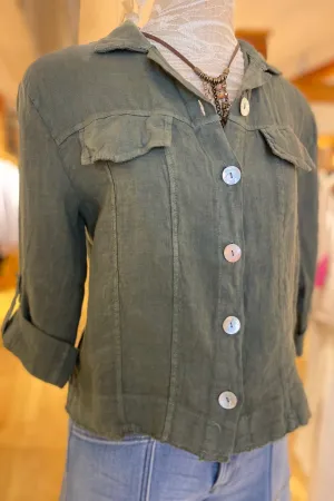Solid Button Front Cardigan Jacket