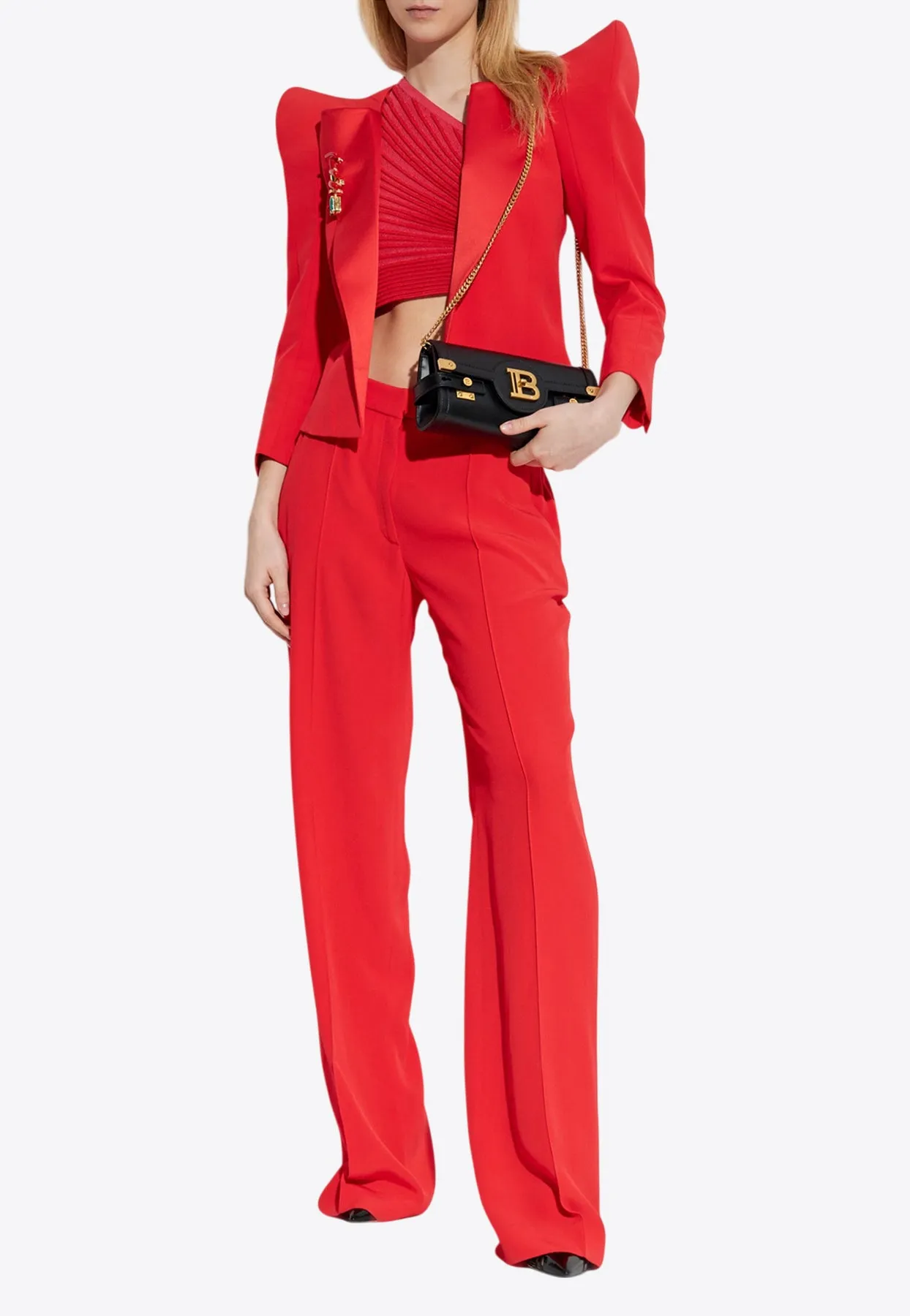 Structured Open-Front Blazer