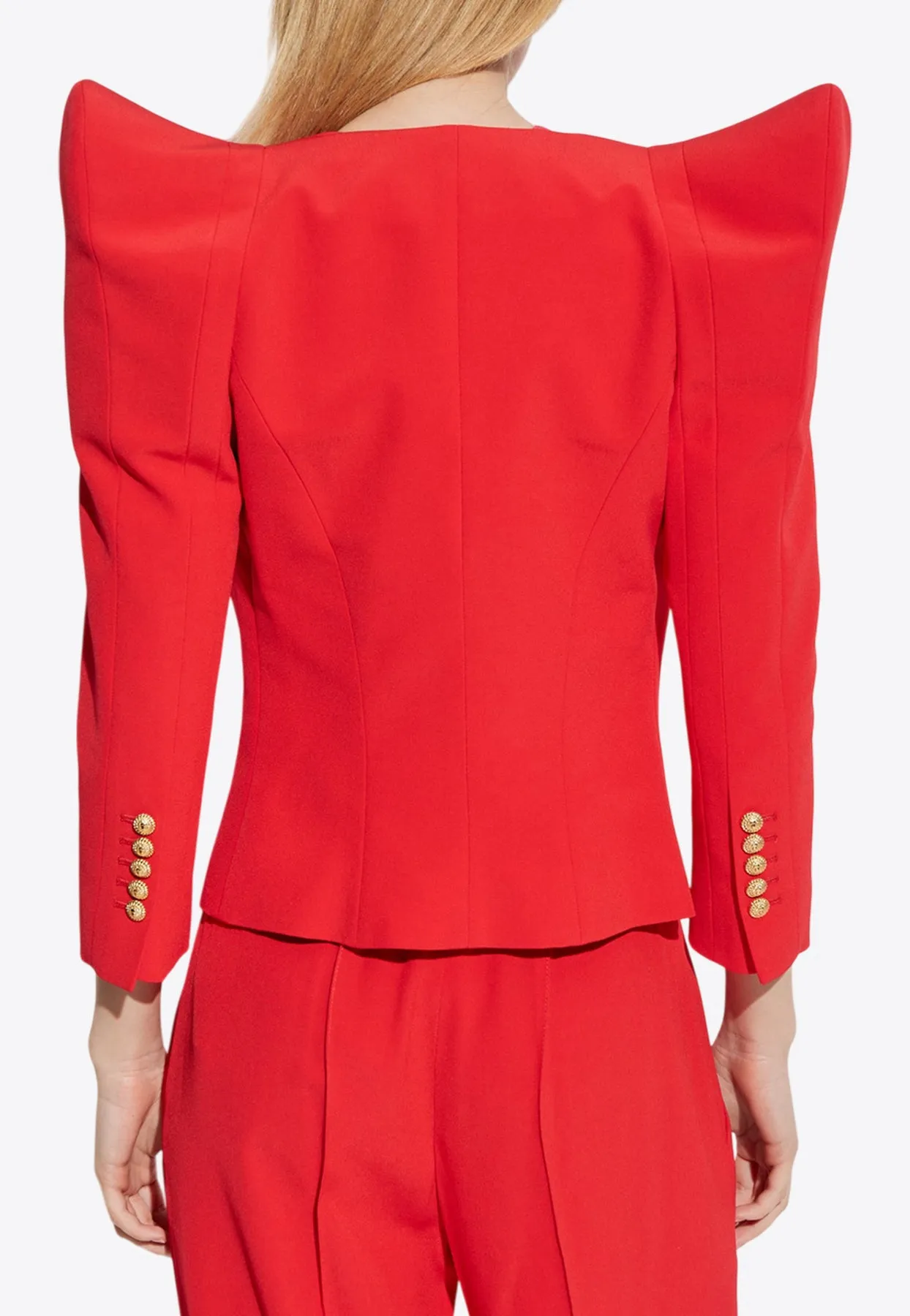 Structured Open-Front Blazer