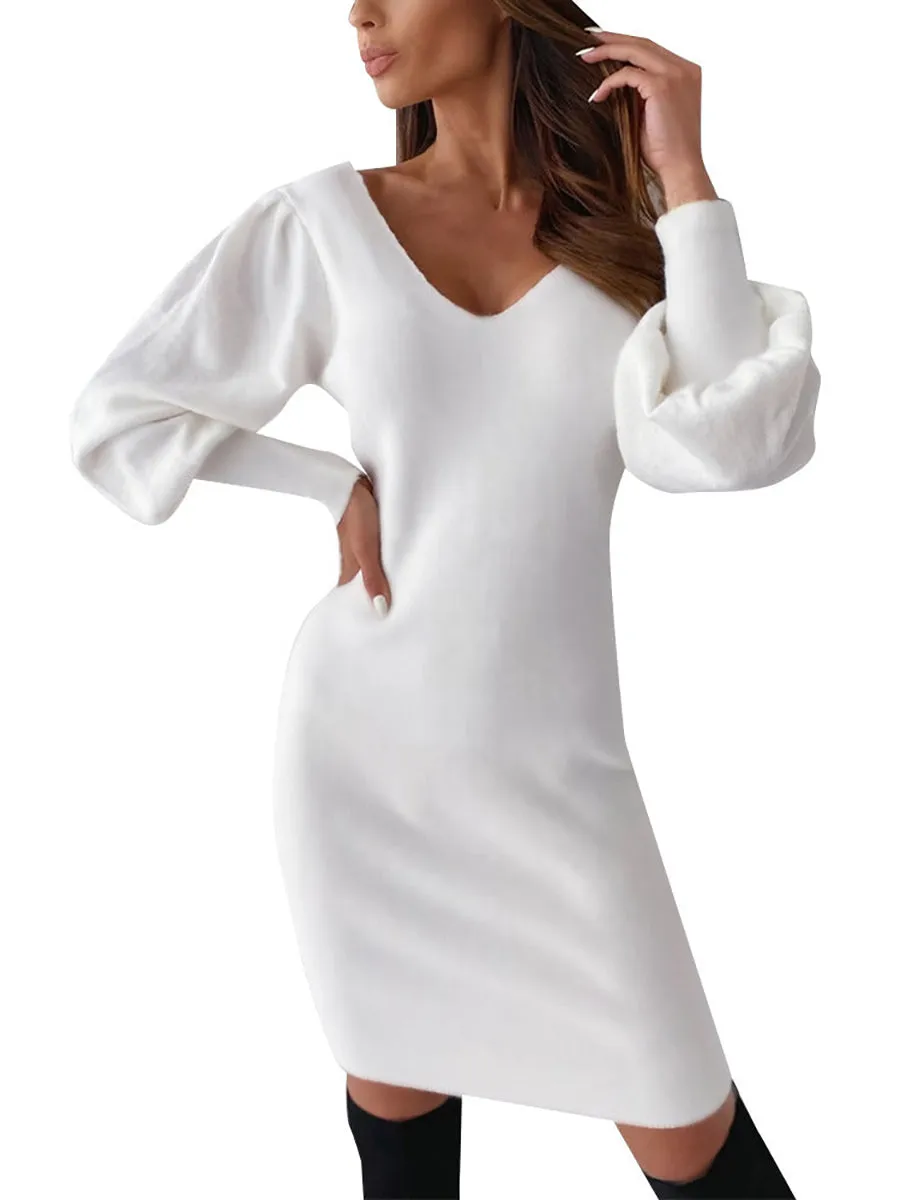 Stunncal Sexy Lace V-Neck Dress