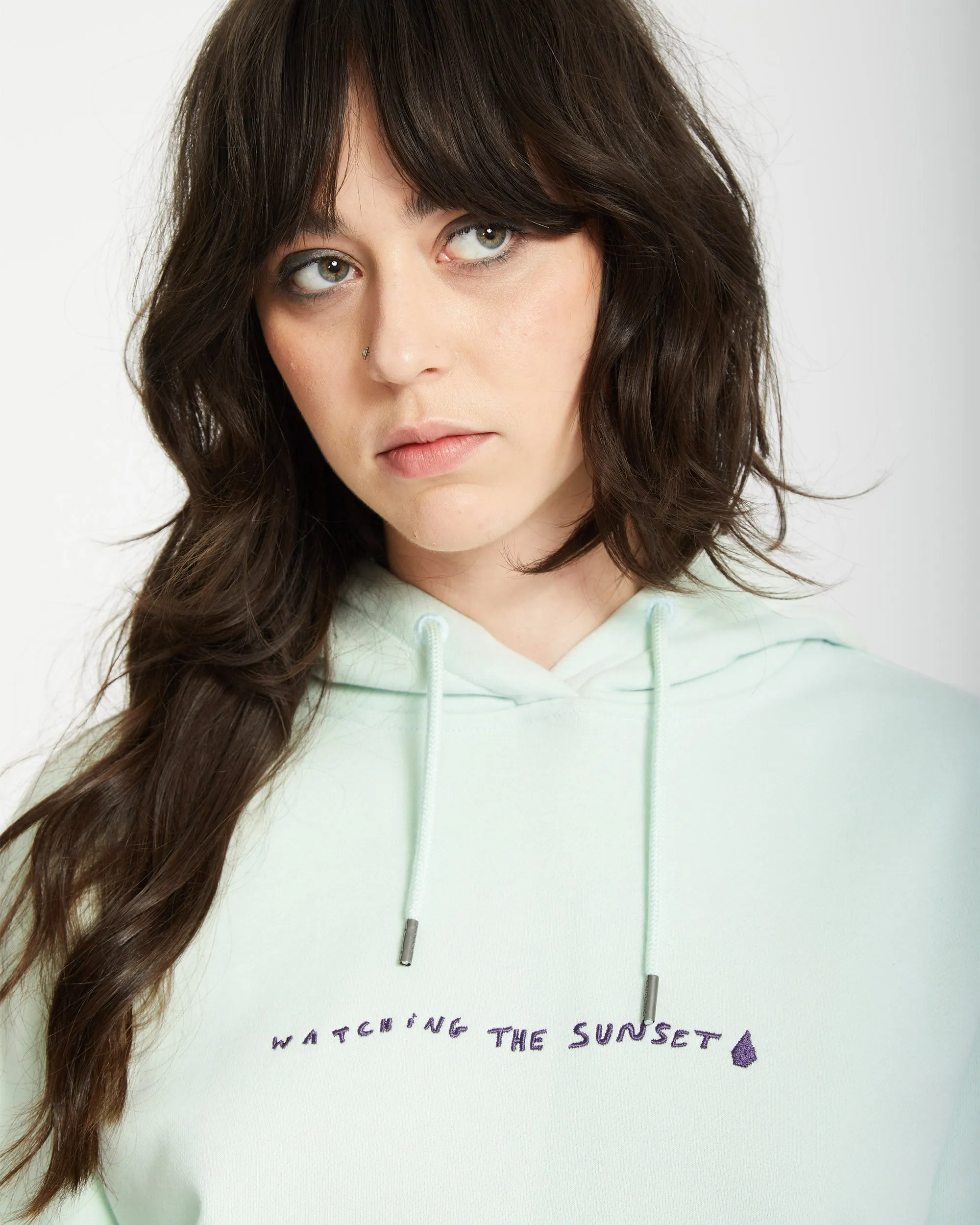 Sweat à Capuche Flowish - CLOUD BLUE