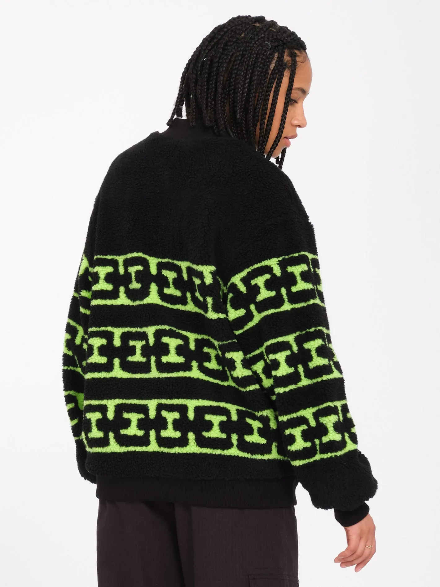 Sweat sherpa zippé Zephyr - BLACK