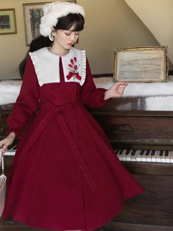 Sweet Lolita Dress Polyester Long Sleeves Sweet Lolita Dress