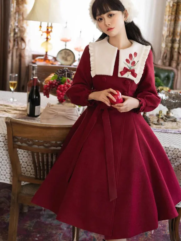 Sweet Lolita Dress Polyester Long Sleeves Sweet Lolita Dress