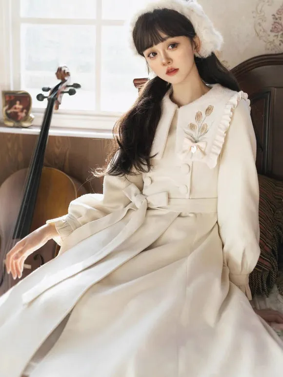 Sweet Lolita Dress Polyester Long Sleeves Sweet Lolita Dress