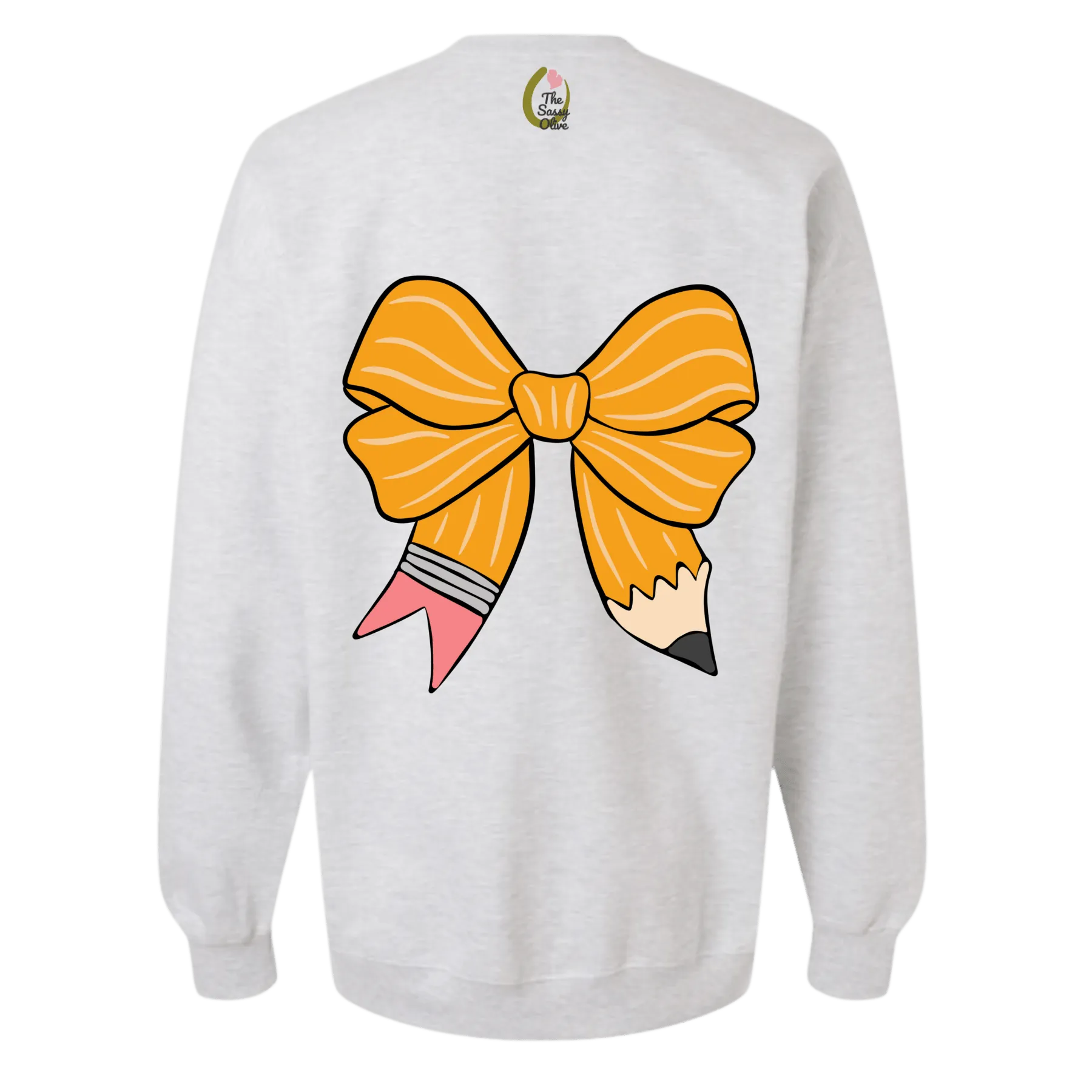 Teacher's Pencil Bow Crewneck