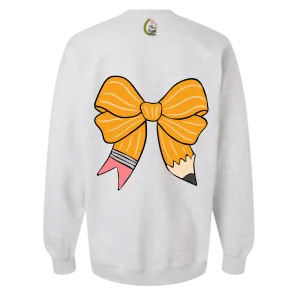 Teacher's Pencil Bow Crewneck