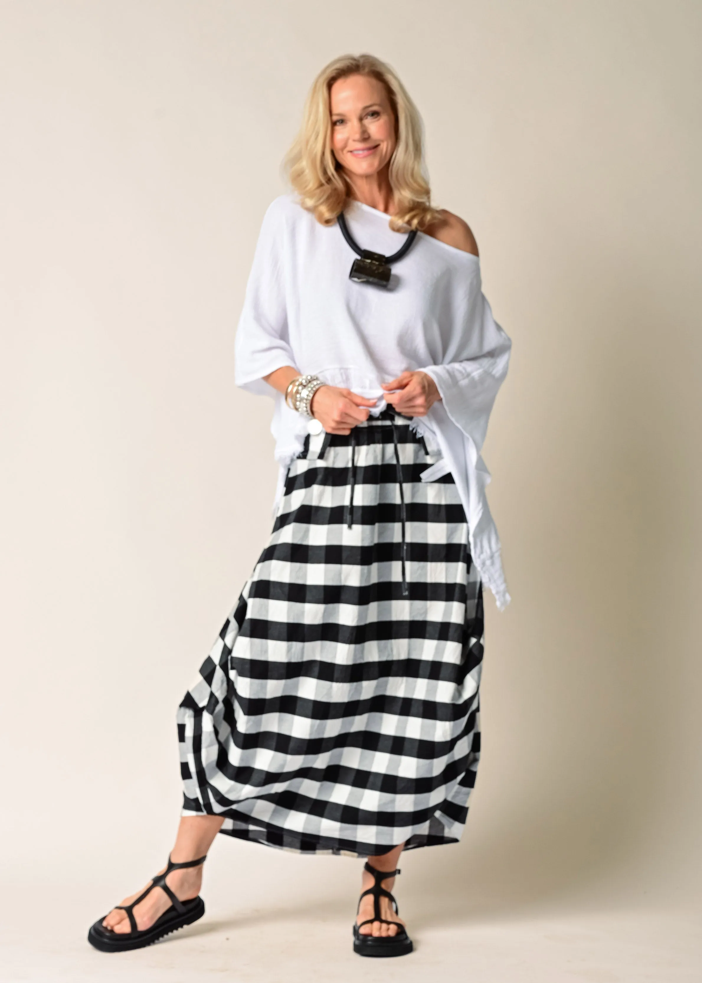 Teegan Linen Top in White