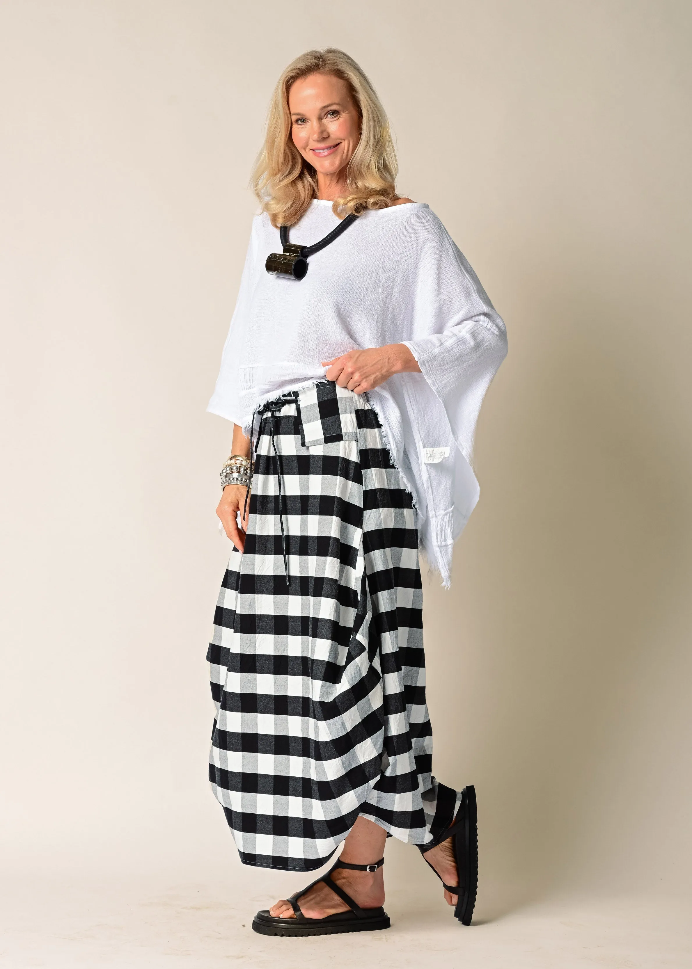 Teegan Linen Top in White