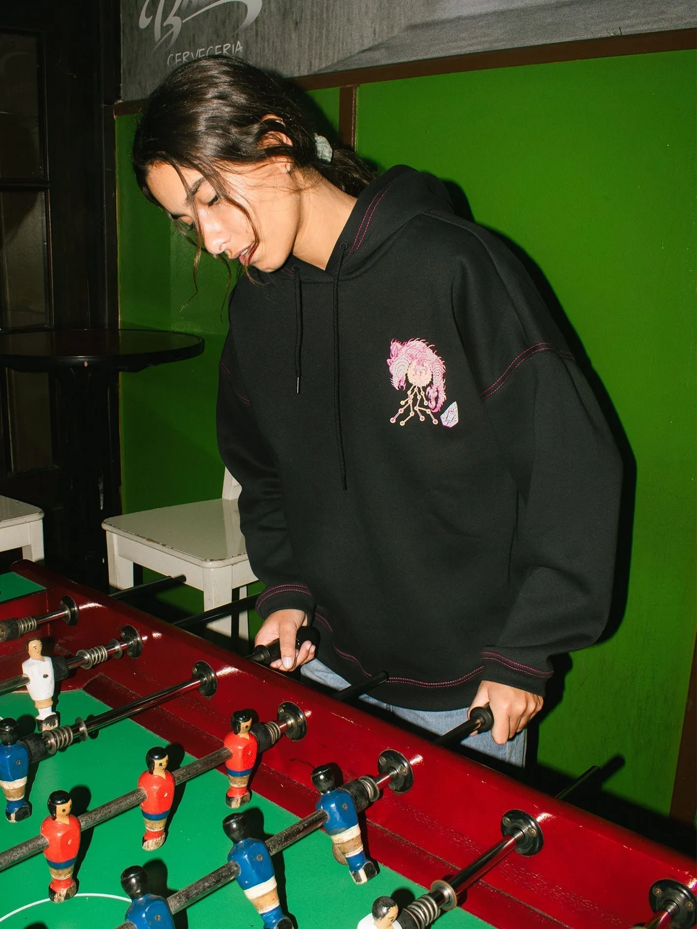 Tetsunori Kapuzenpullover - BLACK
