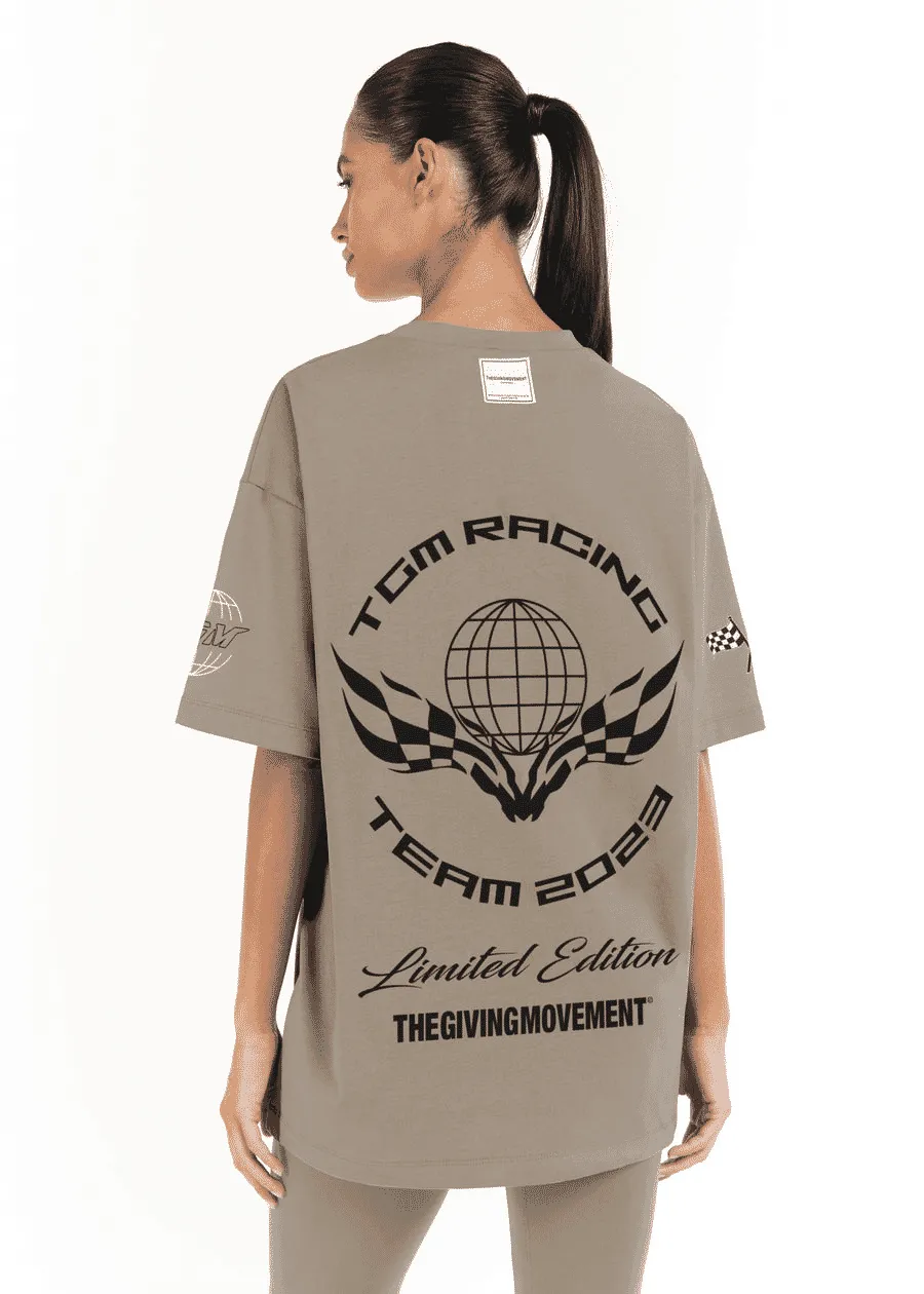 THE GIVING MOVEMENT RELAXED FIT PRINTED BIKER T-SHIRT
