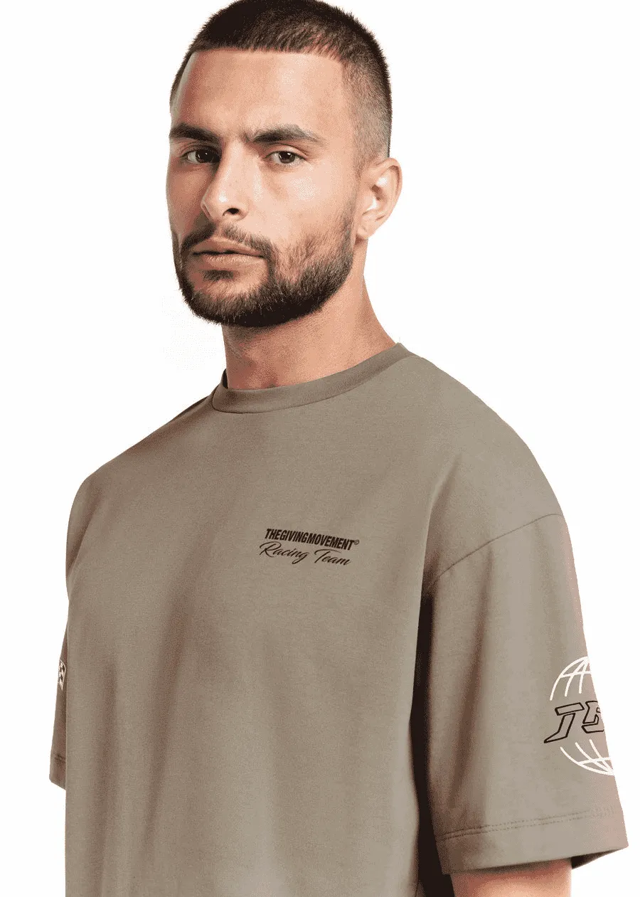 THE GIVING MOVEMENT RELAXED FIT PRINTED BIKER T-SHIRT