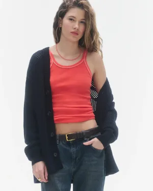 The Net Cardigan in Midnight