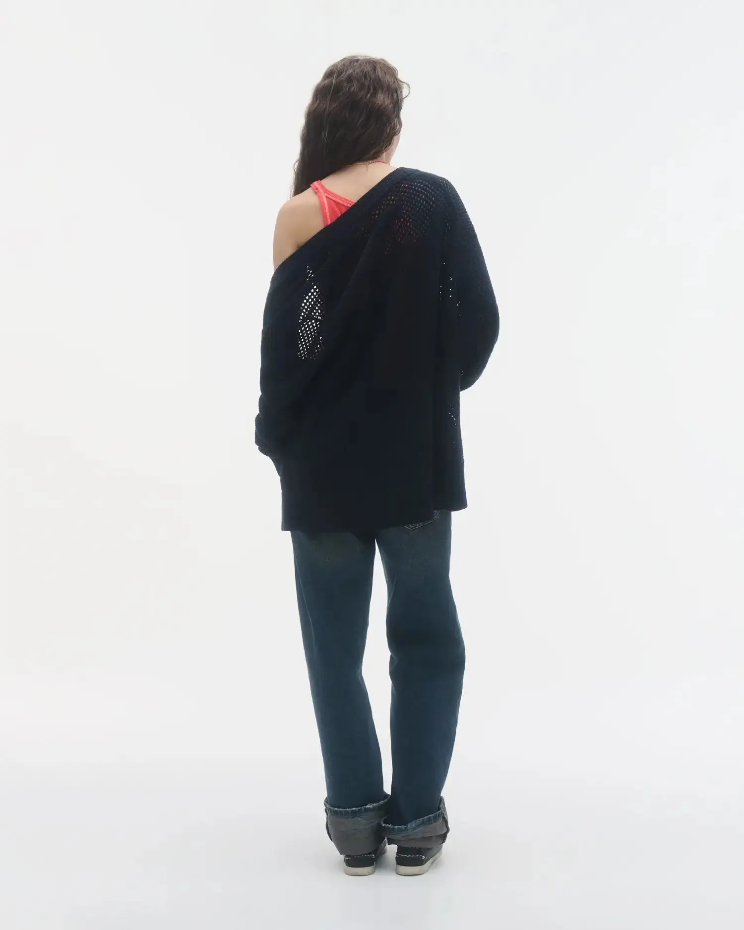 The Net Cardigan in Midnight