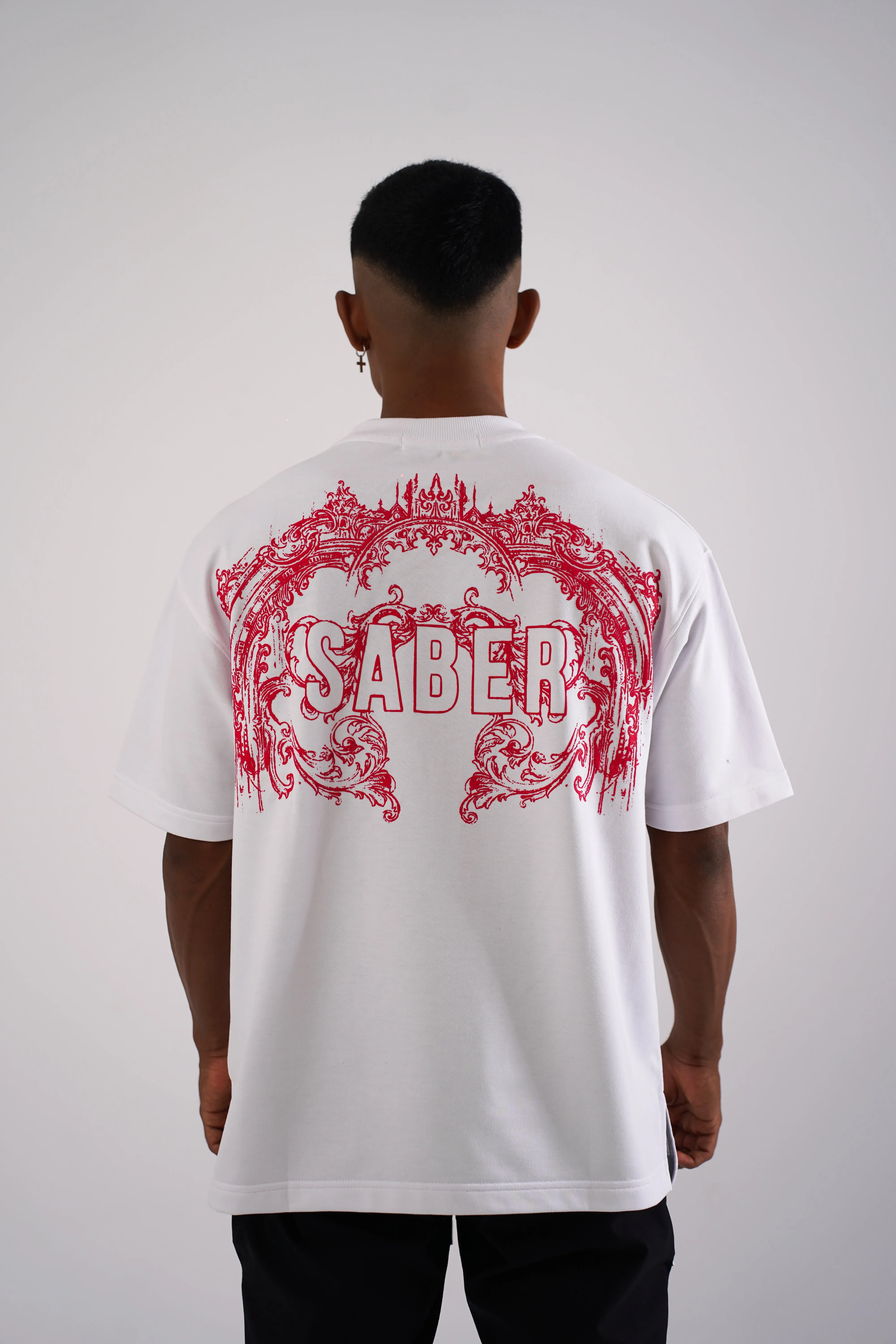 The Ornamental Tee [WHITE/BLOOD RED]