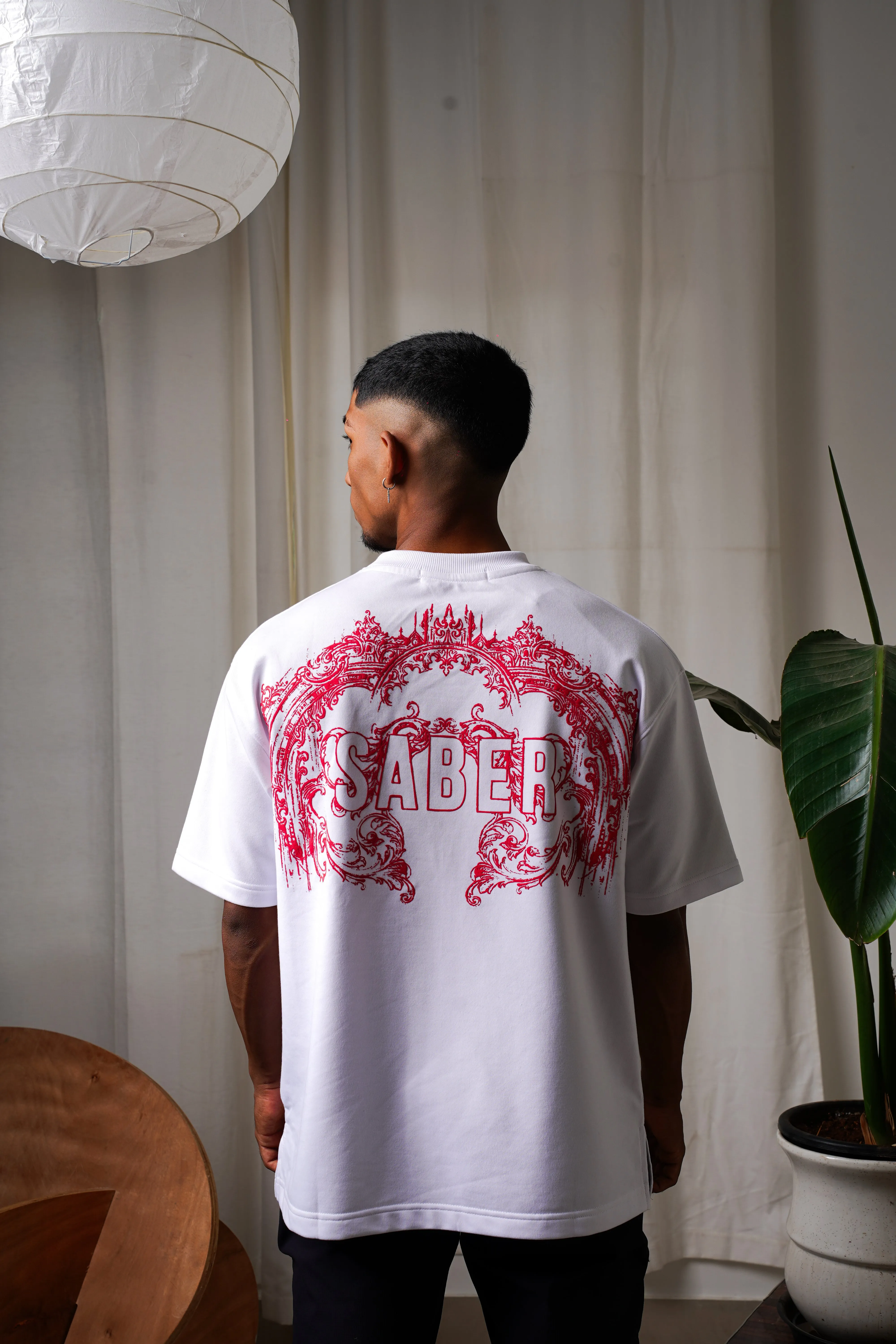 The Ornamental Tee [WHITE/BLOOD RED]