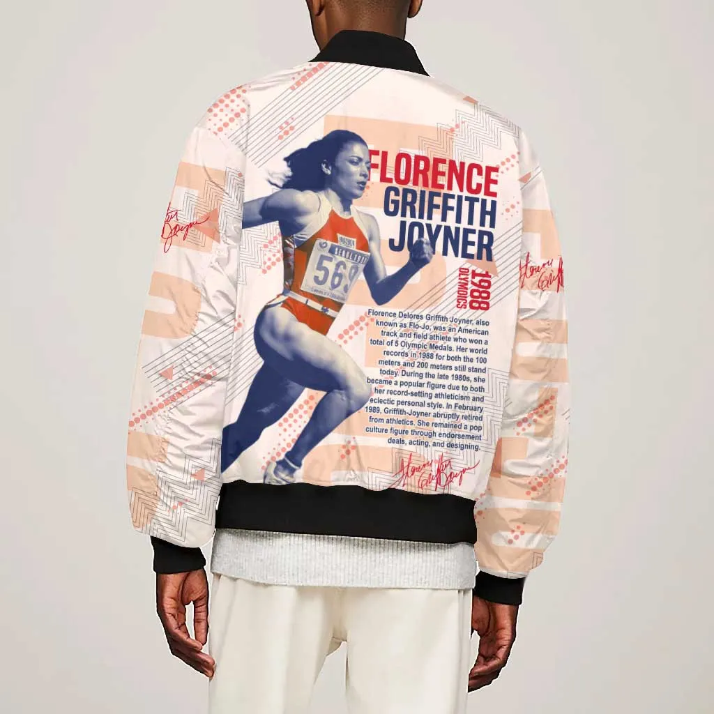 The Phenomenal Woman Flo-Jo Bomber Jacket 1988 Olympic DT02